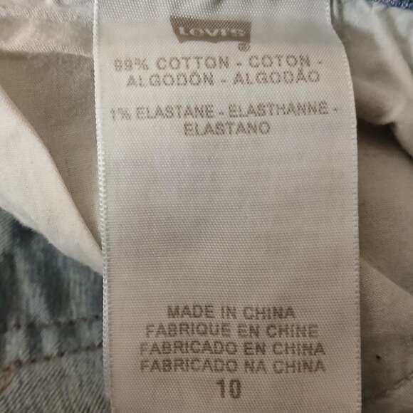 Levis 512 Jeans 10 30X28 Perfectly Slimming Boot Cut Flap Pocket Blue Denim - Picture 8 of 9